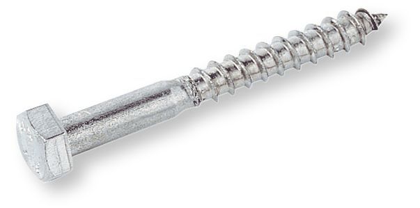 DIN 571 Hatlapfejű facsavar ( állványcsavar), Acél, Horganyzott, 10x60 termék fő termékképe