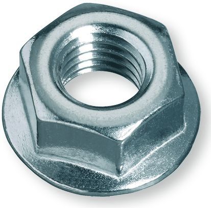 DIN 6923 Peremes hatlapú anya, 8., Horganyzott, M 12 (recézett) termék fő termékképe