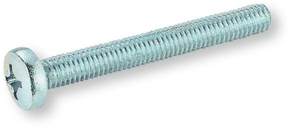 DIN 7985 Domború fejű kereszthornyos csavar, 4.8, Horganyzott, M 3x12 termék fő termékképe