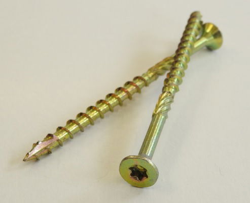 Süllyesztettfejű faszerkezetépítő csavar, sárgahorganyzott 10x180 termék fő termékképe