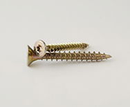 DIN 7505 Süllyesztettfejű, faforgácslap csavar, Acél, Sárga horganyzott, 4x30 Torx termék fő termékképe